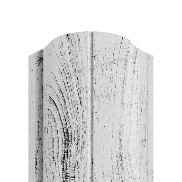 Штакетник металлический МЕТАЛЛ ПРОФИЛЬ ELLIPSE-O 19х126 (ECOSTEEL_MA-01-Беленый Дуб-0.5), цена 192.15 ₽: купить в Москве.